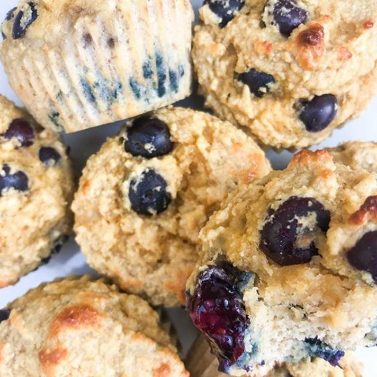 Blueberry Banana Lemon Muffins