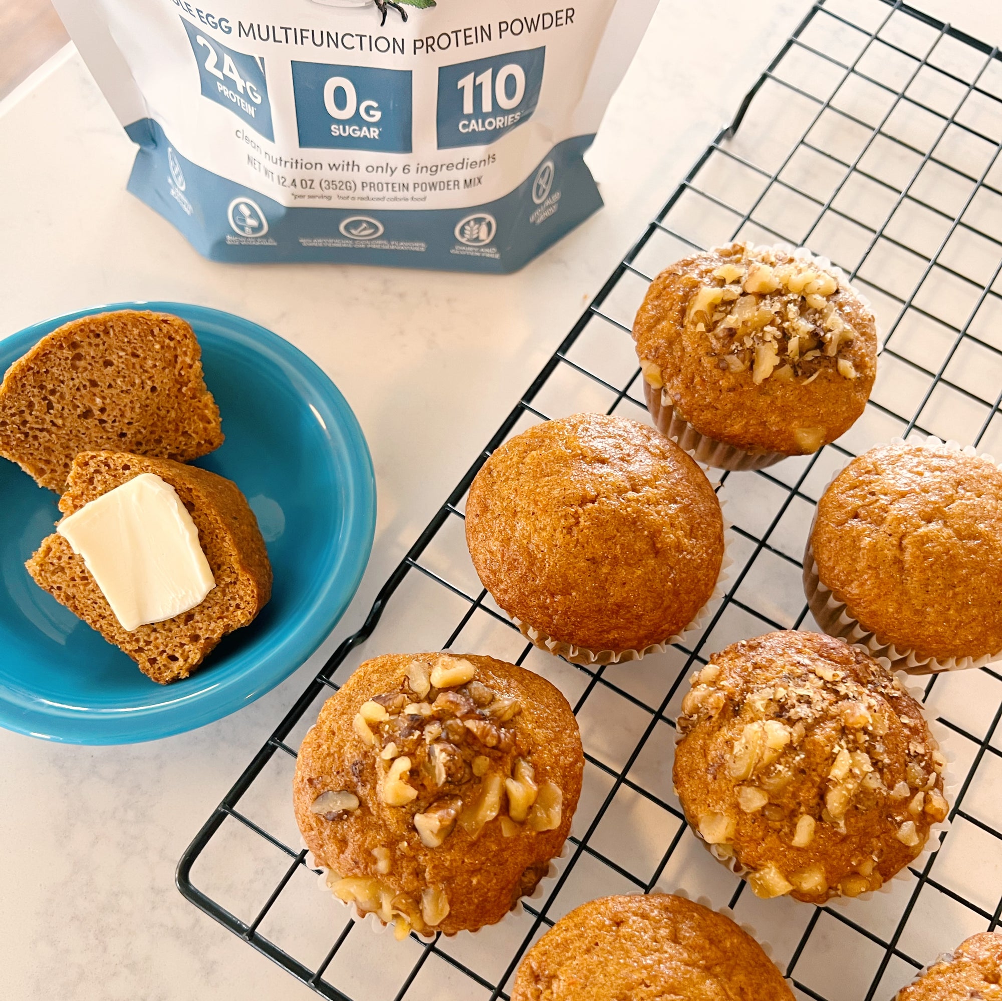 Carrot Protein Muffins {Gluten-Free}