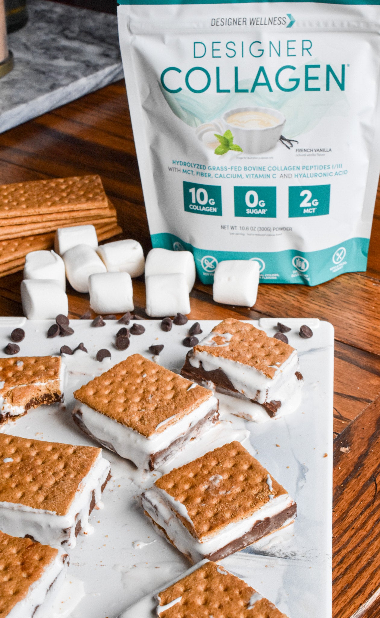 Dairy Free Frozen Collagen Smores!