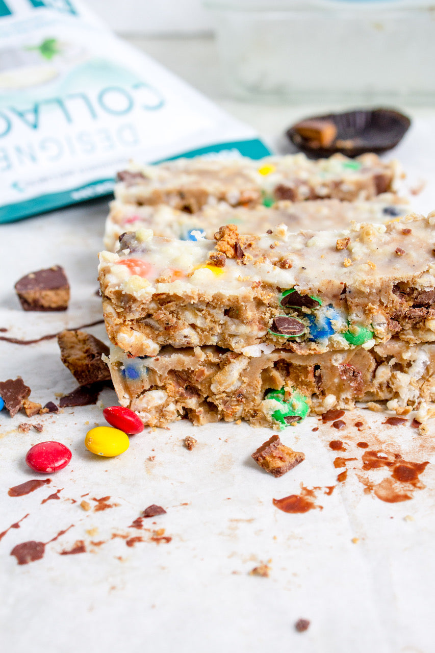 Leftover Candy Collagen Crunch Bars