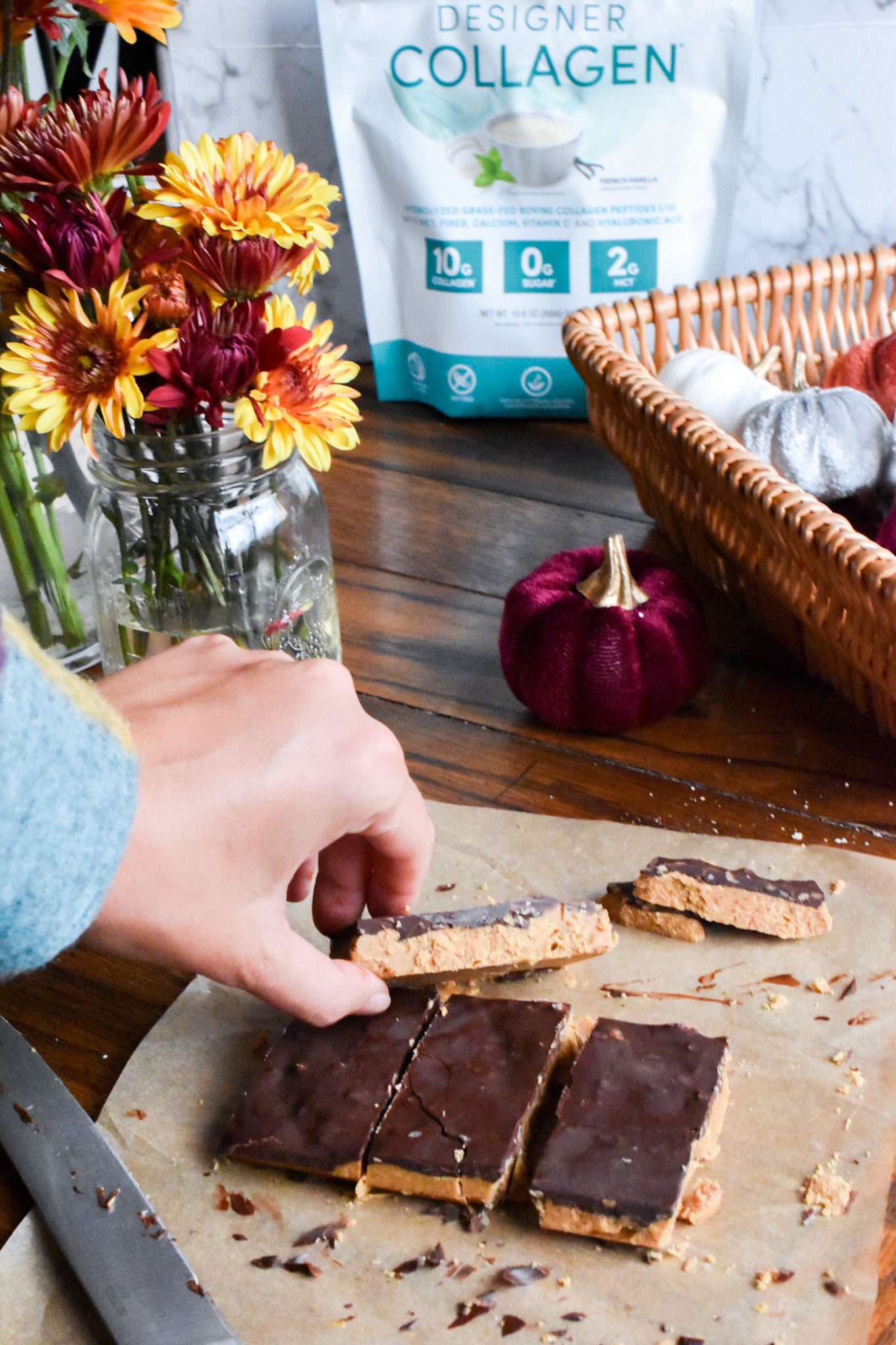 Pumpkin Spice Buckeye Bars