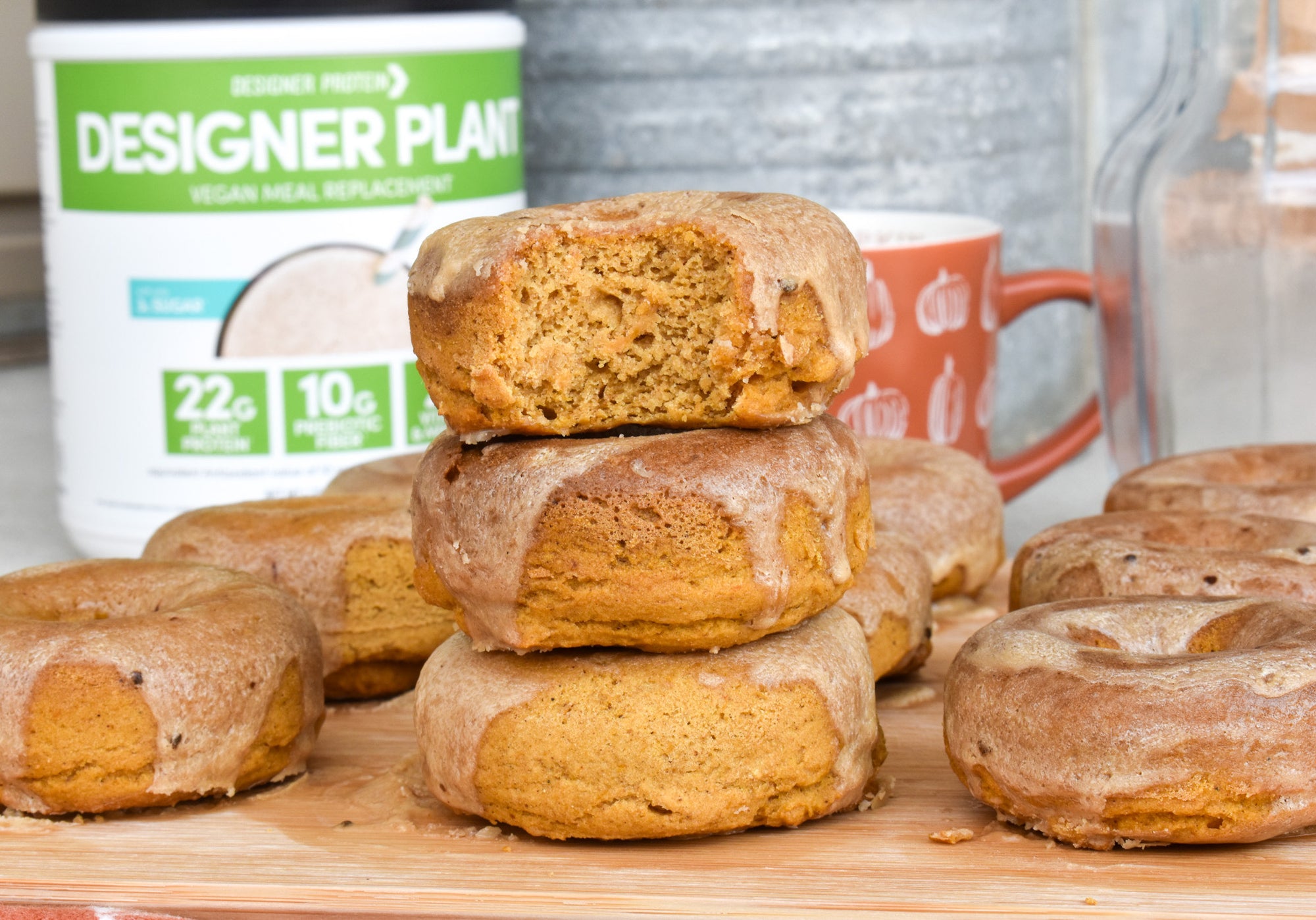 Protein Pumpkin Spice Latte Donuts
