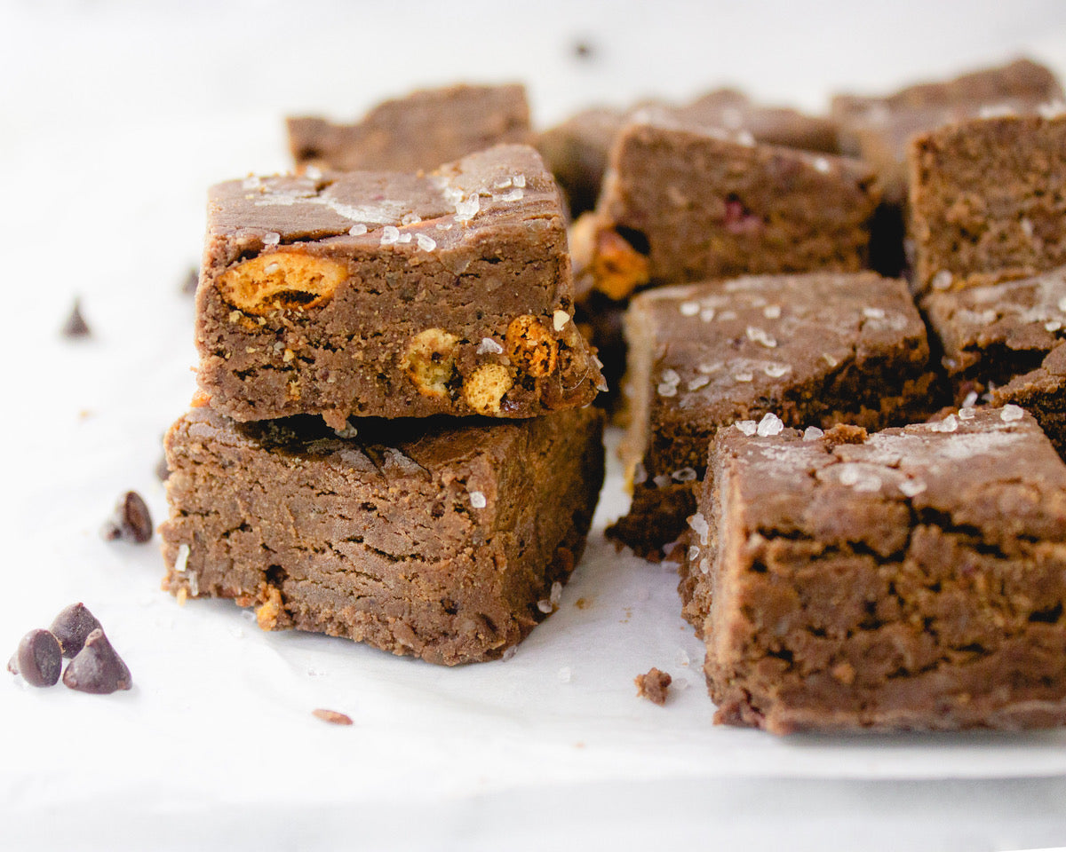 Double Chocolate Protein Pretzel Fudge