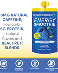 Energy Smoothies - Blue Raspberry 12 pack