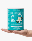 Vanilla Designer Whey 12 oz : 100% Whey Protein Powder- Designer Protein ®