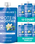 Protein Smoothie - Blueberry Vanilla 12 pack (7939644915938)