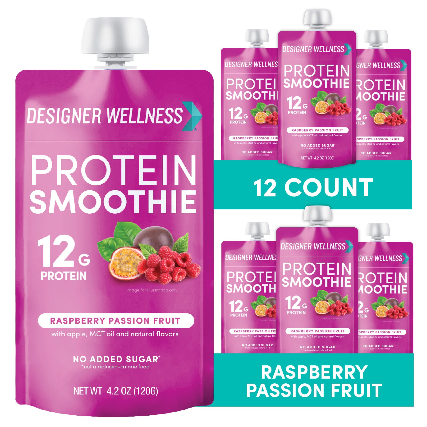 Protein Smoothie - Raspberry Passionfruit 12 pack (7939637149922)