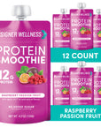 Protein Smoothie - Raspberry Passionfruit 12 pack (7939637149922)