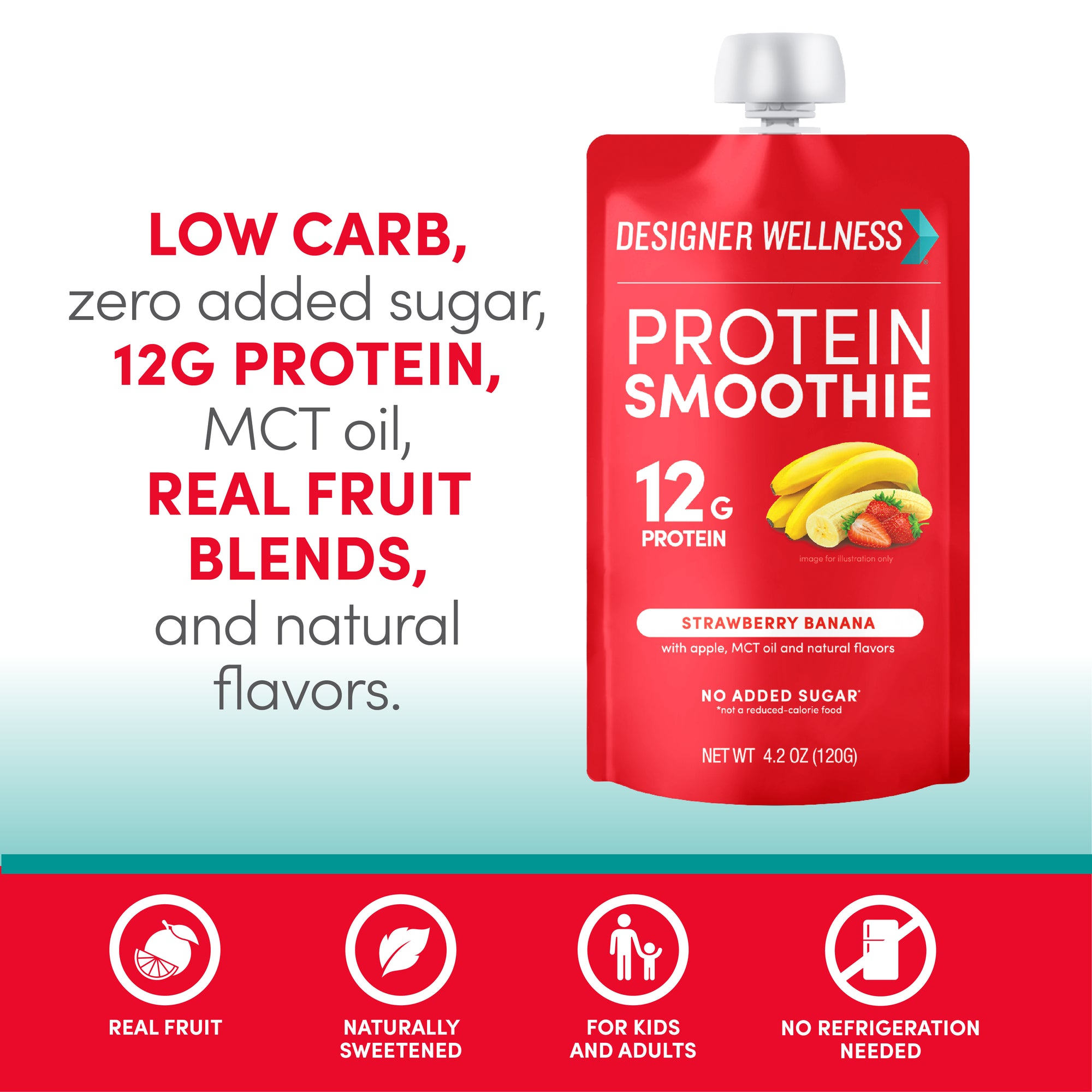 Protein Smoothie - Strawberry Banana 12 pack (6879940214964)