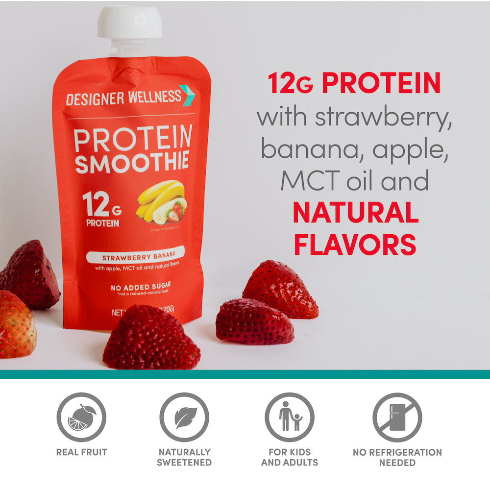 Protein Smoothie - Strawberry Banana 12 pack (6879940214964)