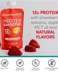 Protein Smoothie - Strawberry Banana 12 pack (6879940214964)