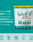 Vanilla Designer Whey 4lb Bag: 100% Whey Protein Powder Designer Protein ®