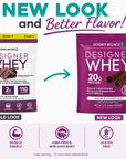 Double Chocolate Designer Whey 2 lb : 100% Whey Protein Powder - Designer Protein®
