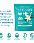 Vanilla Designer Whey 2 lb : 100% Whey Protein Powder- Designer Protein ®
