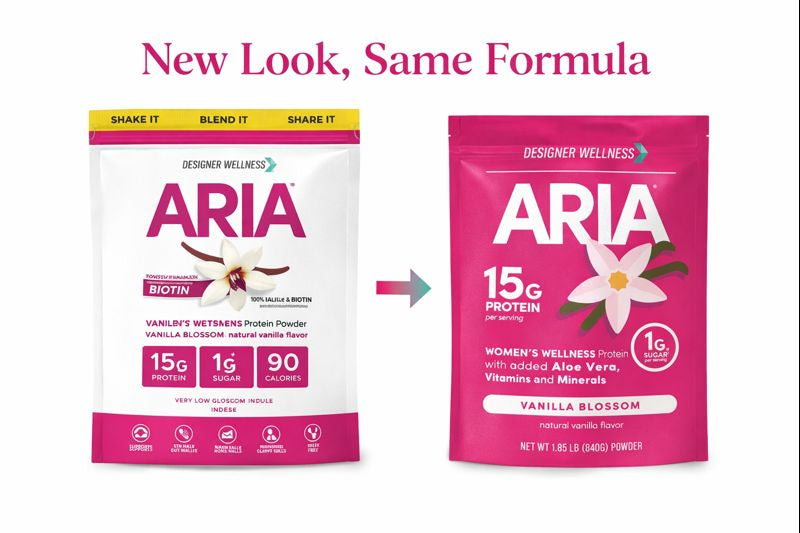 Aria: Women's Wellness Protein Powder 1.85 lb – Designer Wellness
