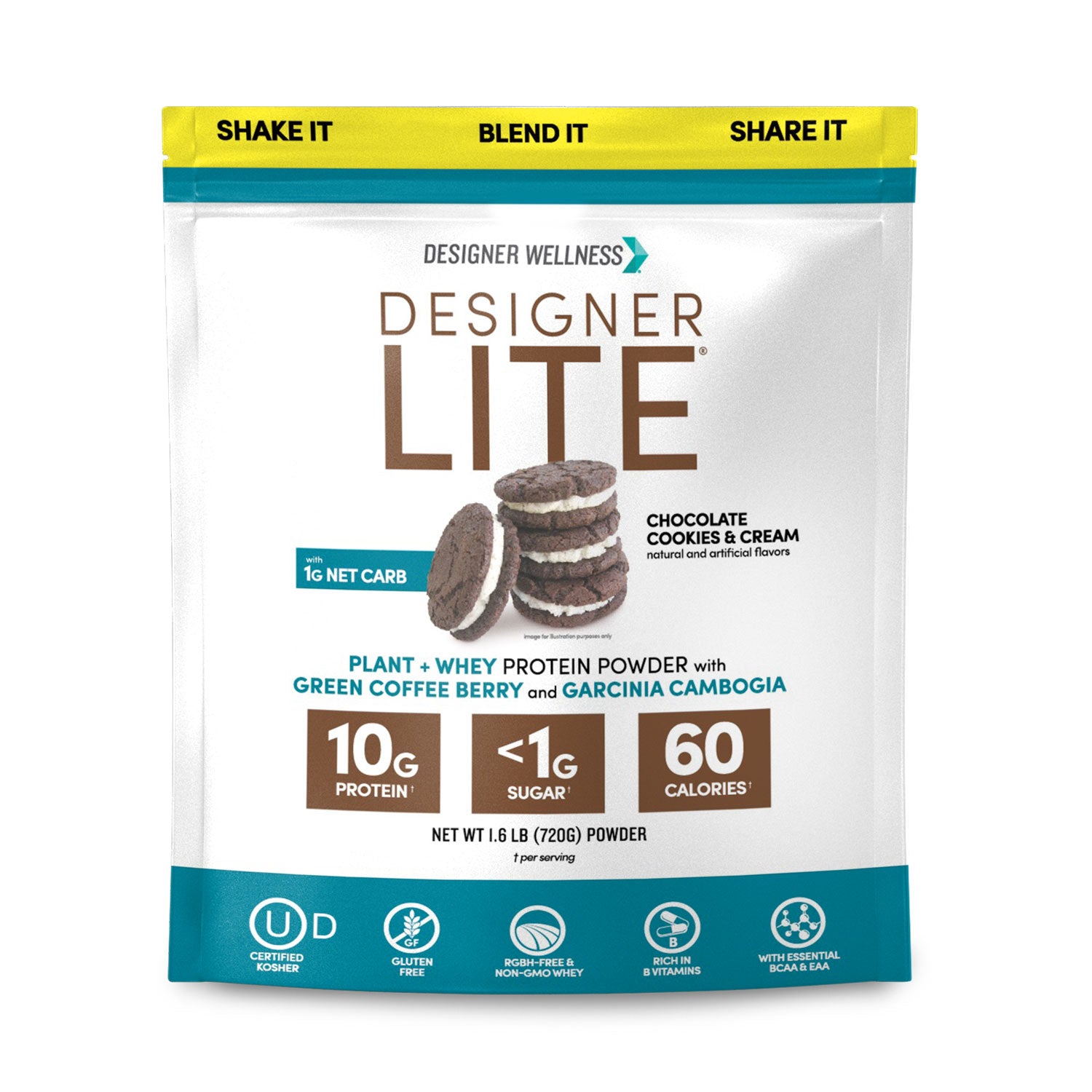 Designer Lite Cookies and Cream 1.6 lb | Designer Protein® - Designer Wellness (7601880006882)