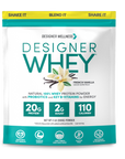 Vanilla Designer Whey 2 lb : 100% Whey Protein Powder- Designer Protein ® - Designer Wellness (6696058421428)