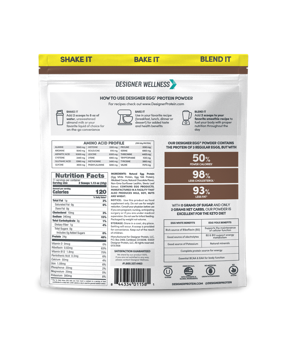 Chocolate Designer Egg | Designer ProteinĀ® - Designer Wellness (7631120957666)