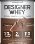 Chocolate Designer Whey 12 oz : 100% Whey Protein Powder | Designer Protein® - Designer Wellness (6696043970740)