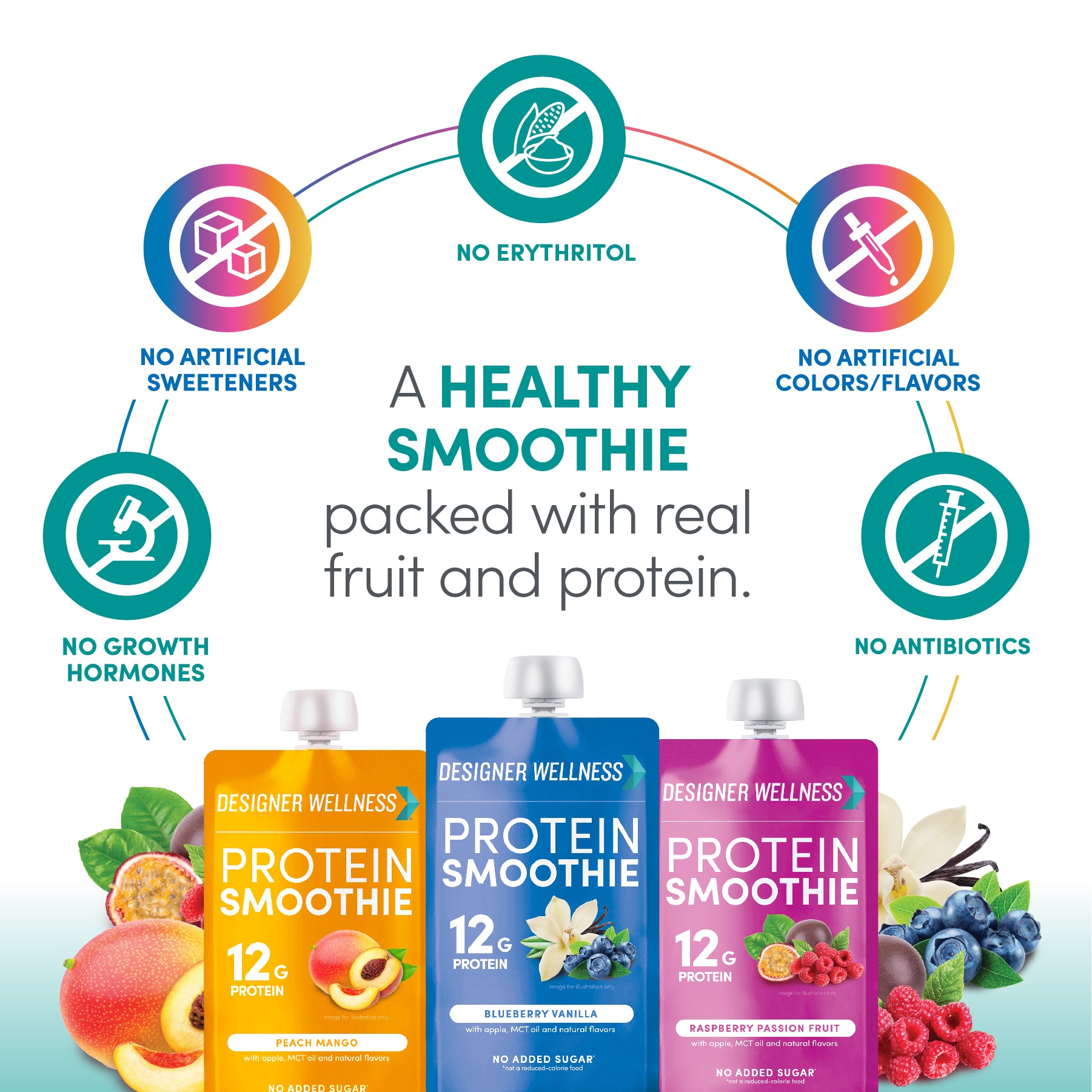 Protein Smoothie - Super Fruit Variety 12 pack (7939647865058)