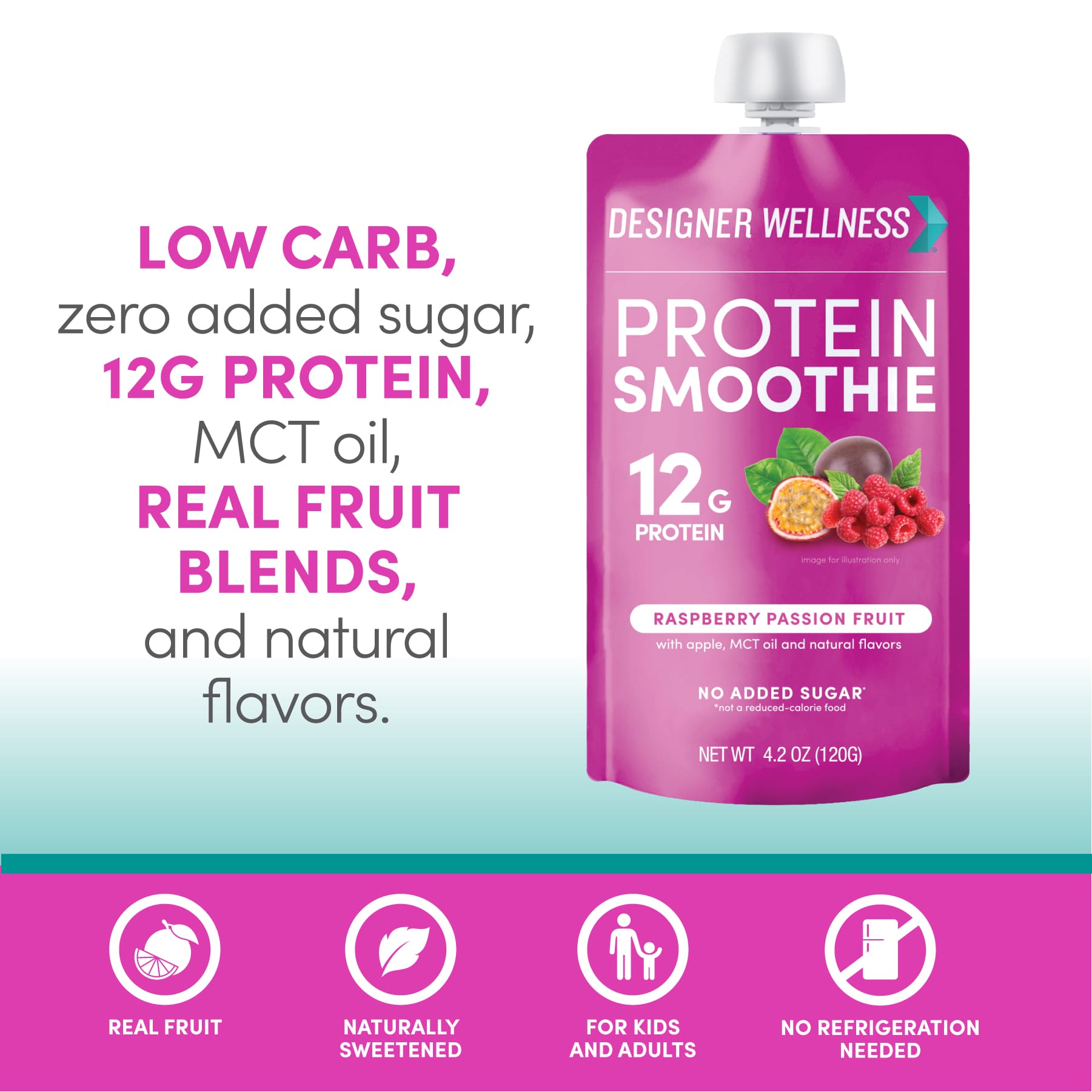 Protein Smoothie - Raspberry Passionfruit 12 pack (7939637149922)