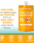 Protein Smoothie - Peach Mango 12 pack (7939643277538)