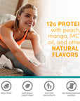 Protein Smoothie - Peach Mango 12 pack (7939643277538)
