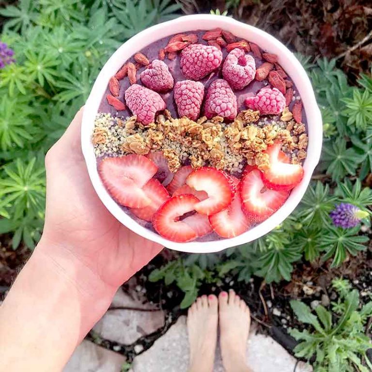 Banana Berry Smoothie Bowl Designer Wellness