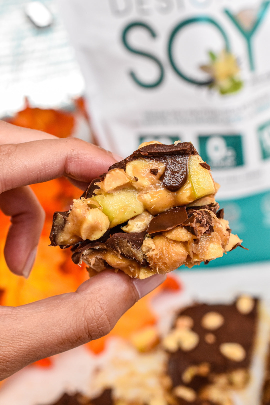 Protein Apple Snickers Bark😍