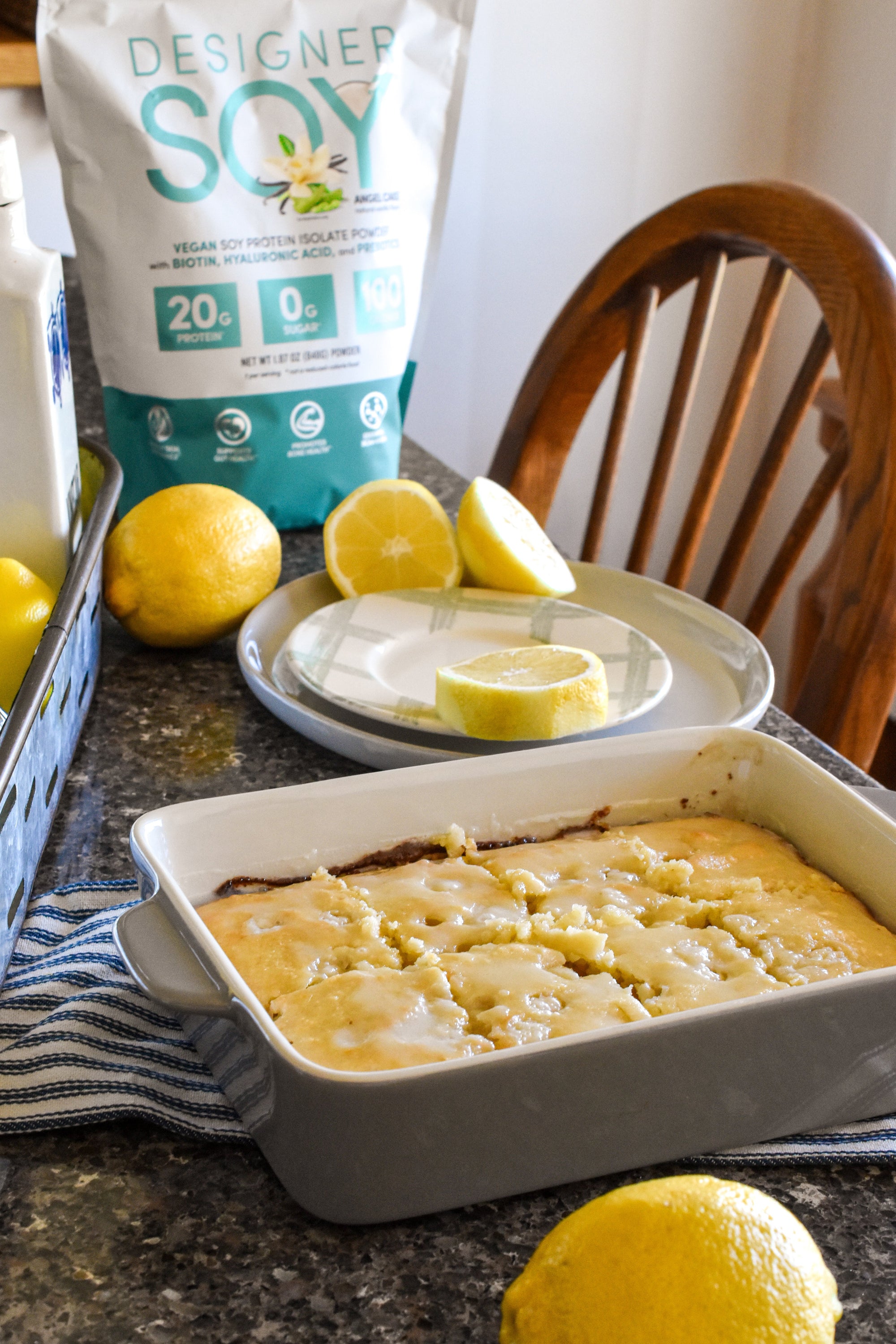 Protein Lemon Brownies