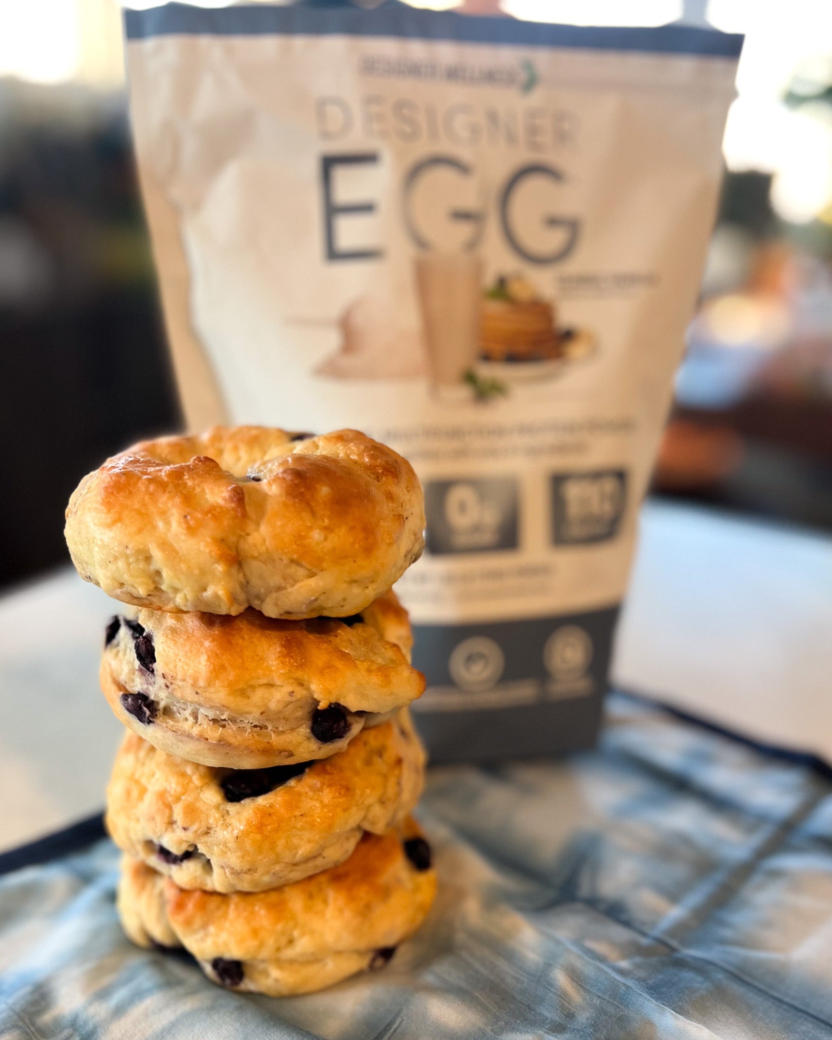 Protein Packed Blueberry Bagels