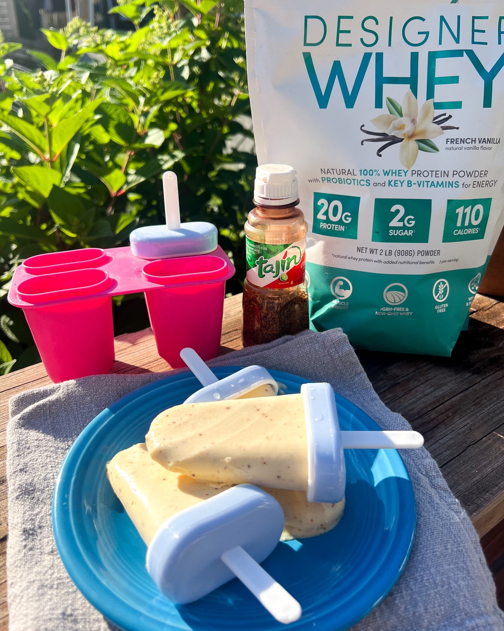 Mango Tajín Protein Popsicles