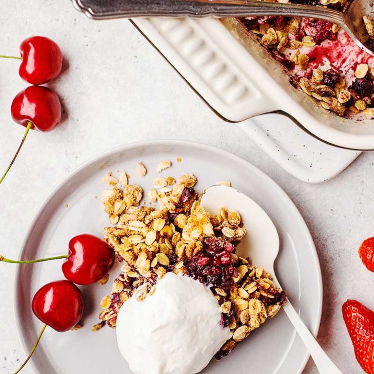 Designer Egg Berry Crisp