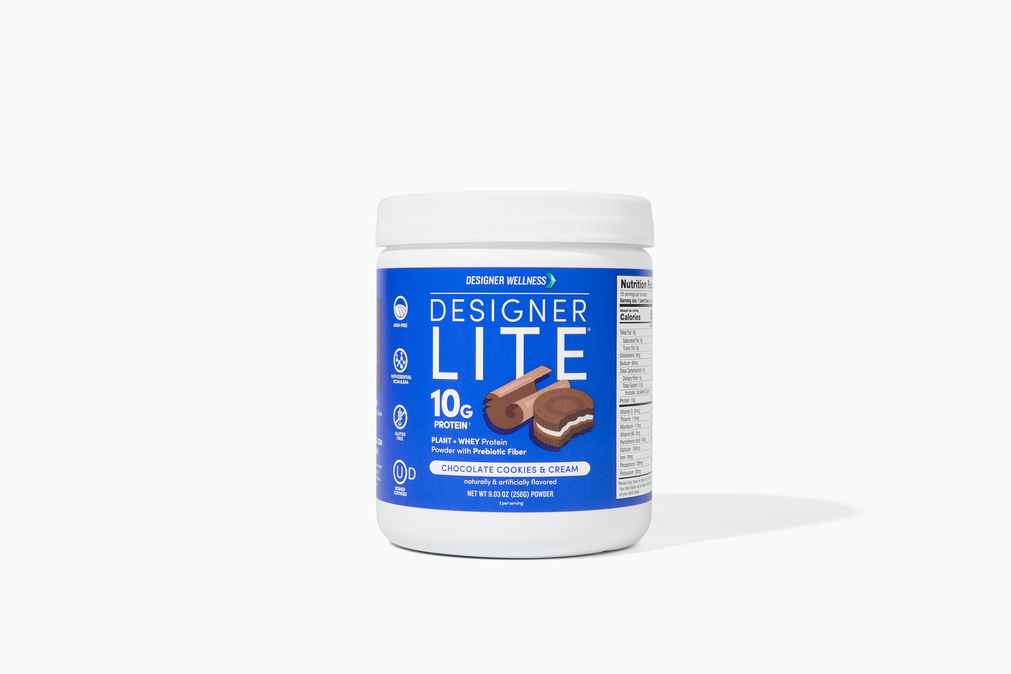 Designer Lite: Low Calorie Protein Powder | Cookies and Cream