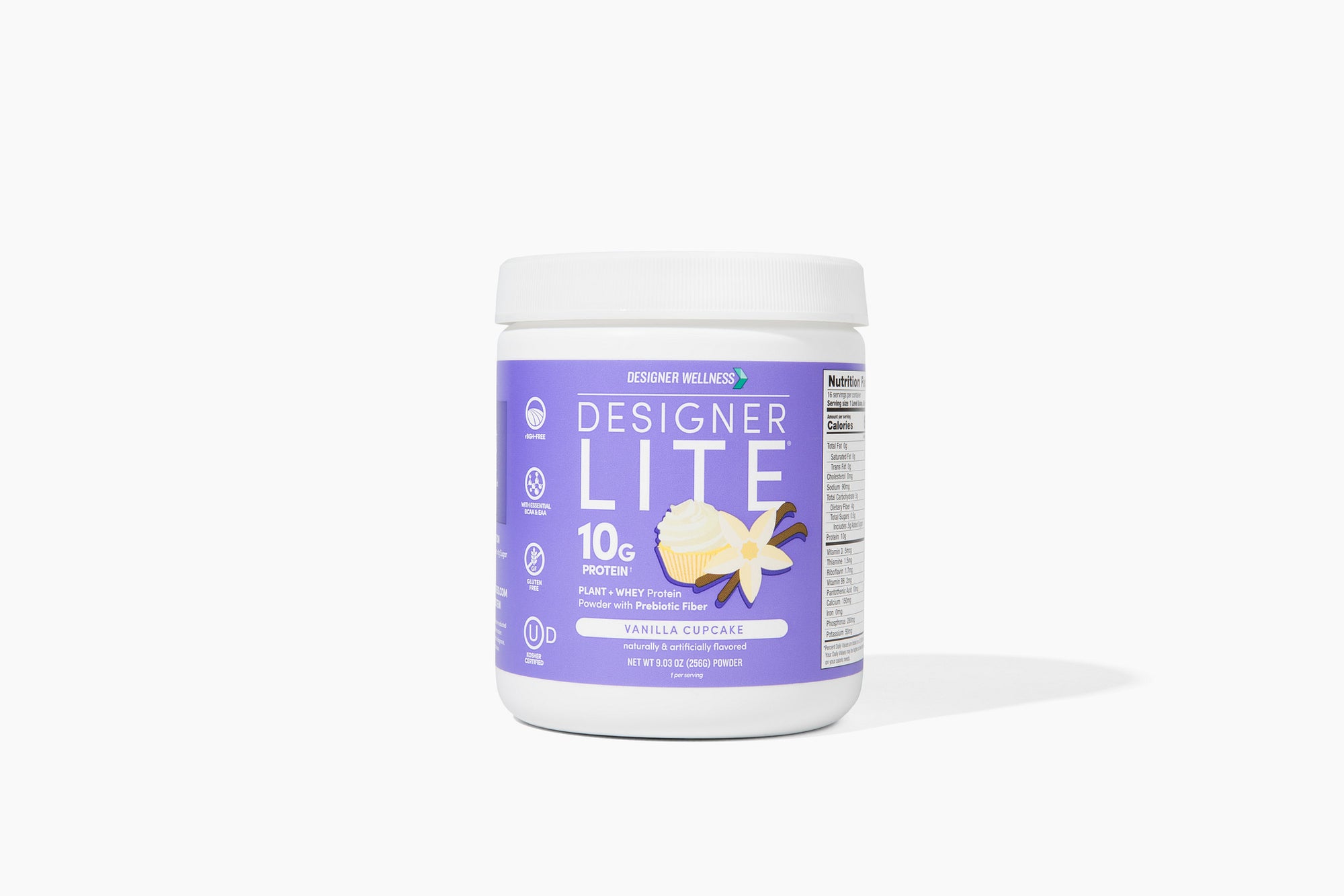 Designer Lite: Low Calorie Protein Powder | Vanilla Cupcake
