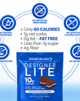 Designer Lite Cookies & Cream Protein Powder, 1.6 lb