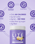 Designer Lite: Low Calorie Protein Powder | Vanilla Cupcake