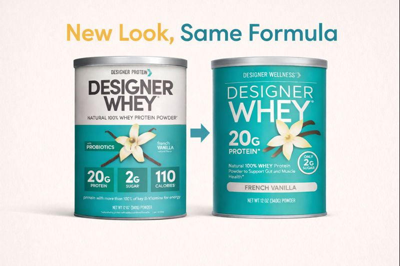 Vanilla Designer Whey 12 oz : 100% Whey Protein Powder- Designer Protein ®