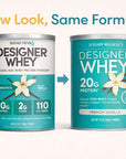 Vanilla Designer Whey 12 oz : 100% Whey Protein Powder- Designer Protein ®
