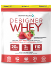 Strawberry Designer Whey 2 lb : 100% Whey Protein Powder - Designer Protein® - Designer Wellness (6696066613428)