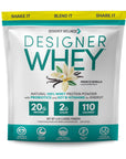 Vanilla Designer Whey 4lb Bag: 100% Whey Protein Powder Designer Protein ® - Designer Wellness (6692906926260)