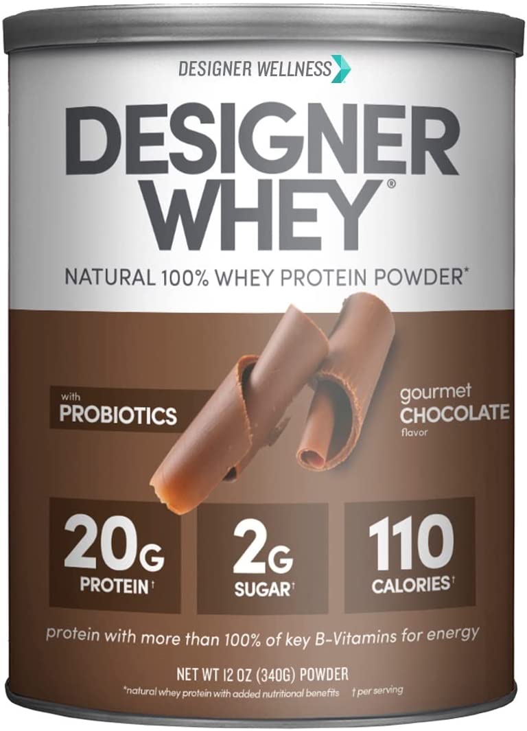 Chocolate Designer Whey 12 oz : 100% Whey Protein Powder | Designer Protein® - Designer Wellness (6696043970740)