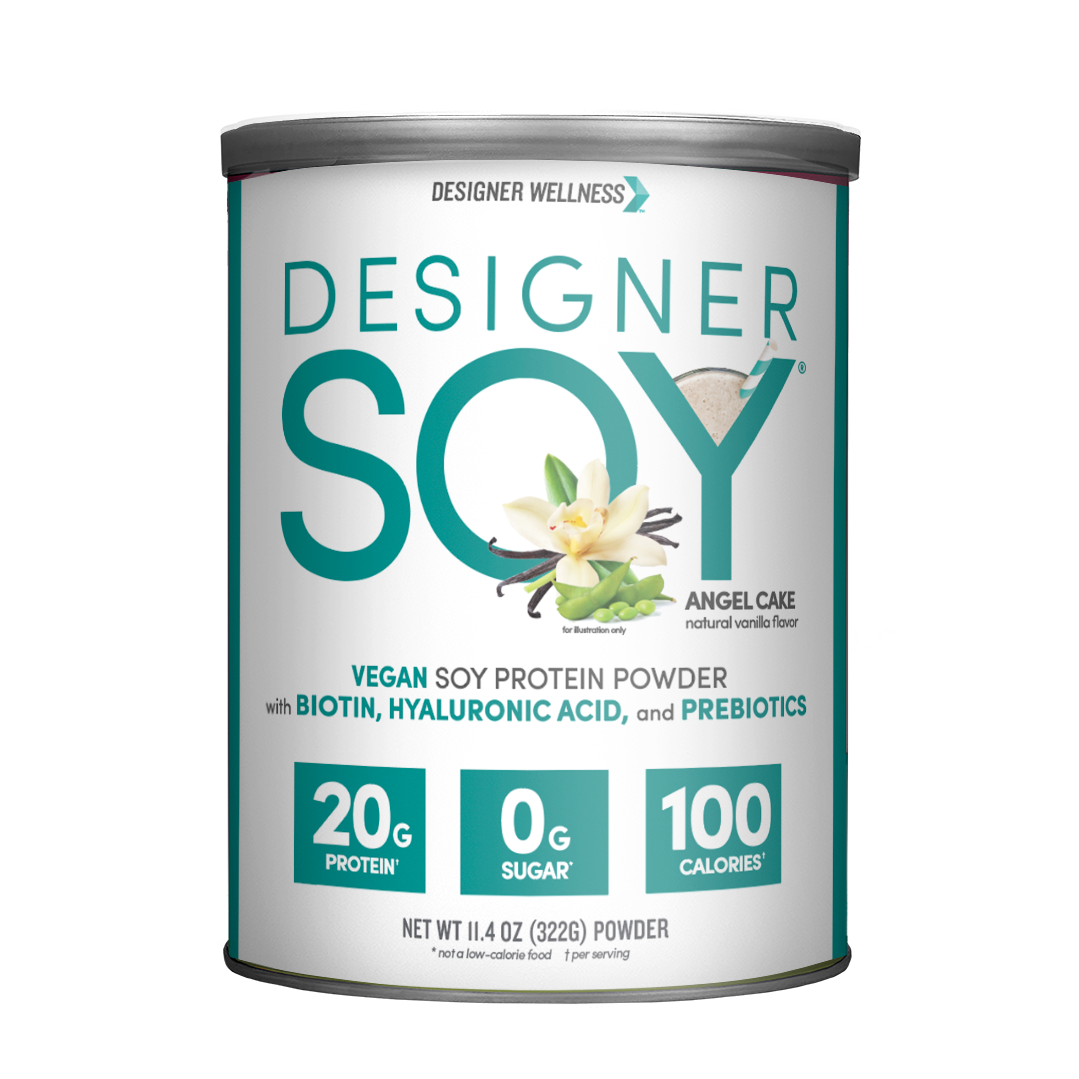 Designer Soy Protein Powder | Angel Cake Vanilla - Designer Wellness (6536292139188) (8038861111522)