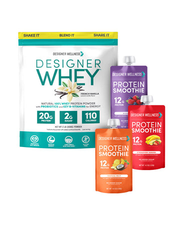 Vanilla Designer Whey + Protein Smoothies - Designer Wellness (7679951175906)