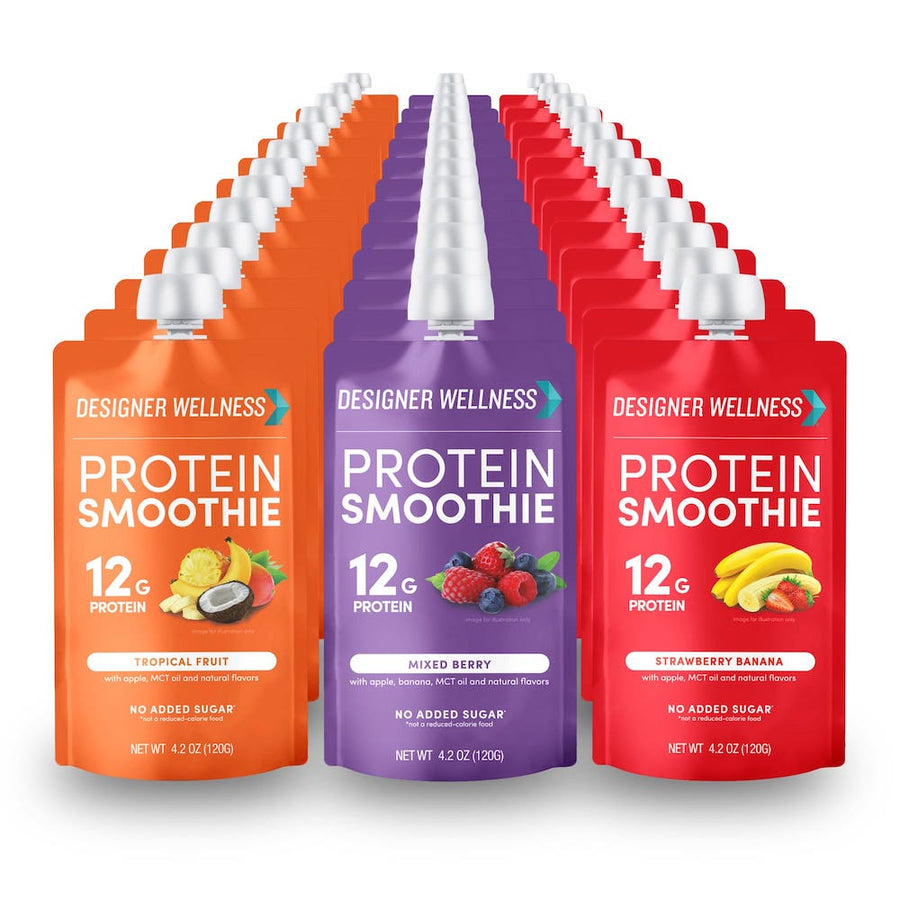 Protein Smoothie Variety- 36 pack - Designer Wellness (7679721439458)