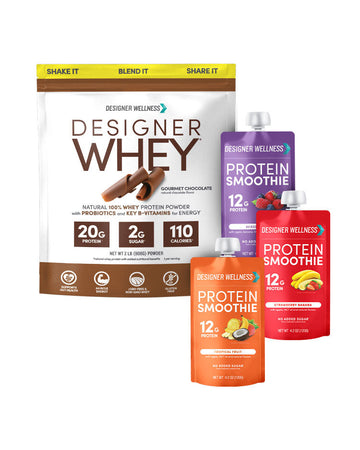 Chocolate Designer Whey + Protein Smoothies - Designer Wellness (7679949471970)